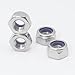 Kuprowin M8 x 1.25mm Lock Nuts,304 Stainless M8 Nylon Insert Locknuts for Bolts, m8 Nylock Nuts 50pcs