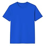 T-Shirt Homme col Rond Manches Courtes 100% Coton Basique uni Respirant 150 g/m² S‑3XL Couleurs Classiques