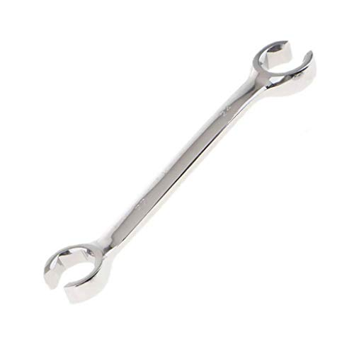TopHomer Vogueing Tool 8x10mm Brake Pipe Wrench Open Ring Spanner Double End Flared Nut for Hard to Reach and Confined Spaces