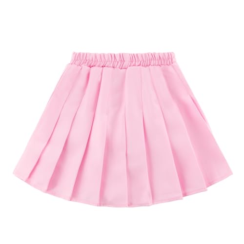 Image of Girls Pleated Skirts Built in Shorts Little Kid Athletic Flowy Skorts Skirts Toddler Girls Tennis Skorts for Girl 3-14 Years