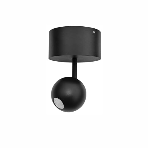 Luminaire LED surface 4.5W Beneito Faure Bora Floron 4624 noir 3000K