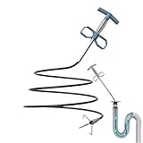 Abfluss-Haarentferner: Flexibles Spiral-Design, vier Krallengreifer, biegbares Werkzeug, Edelstahlkonstruktion, geeignet für Waschbecken, Dusche, Badewanne, WC, Küche, Rohrreinigung