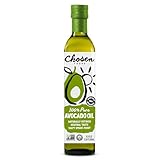 Aceite de Aguacate Extra Virgen 500 ml Chosen Foods – Prensado en Frío, Sabor Suave, Perfecto para Aderezos y Cocción