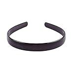 Set of 2 Simple Fashion Plastic Headband Fine Tooth Hairband Headwear Hair Hoop Hair Acessories for Women's Lady Girls (Black +Brown) - Image 3