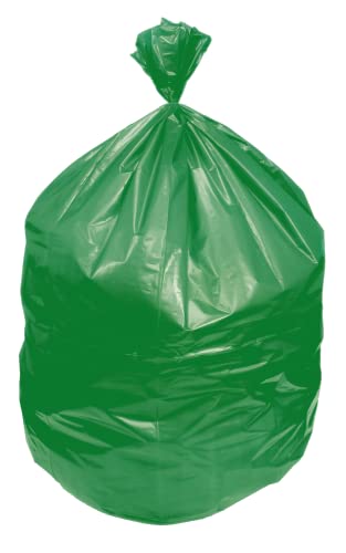 Eco Blend Max Eco-Blend Max 23 Gallon Can Liner by Heritage Bag Co. (250 Pack) 28"x45" 0.8mil Green Tint. Made with 30% PCR