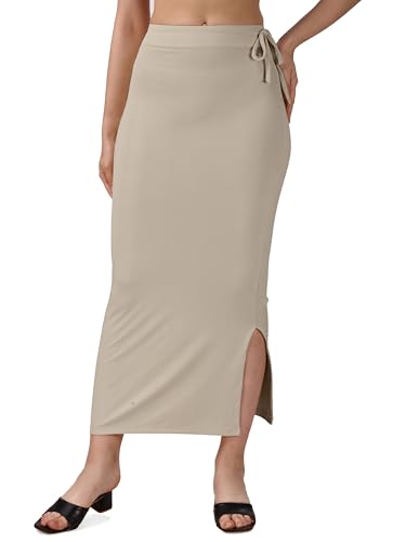 Image of Mehrang Microfiber Saree Shapewear Petticoat for Women, Cotton Blended Shape Wear Dress for Saree