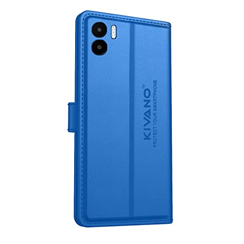 Image of Compatible with Xiaomi Redmi A2 2023 / Xiaomi Redmi A1 Flip Cover | Leather Finish | Inside Pockets & Inbuilt Stand | Shockproof Wallet Style Magnetic Closure Back Cover Case
