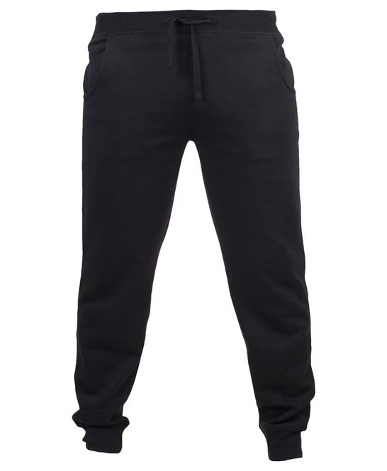 Pantalon de jogging slim COOZO homme noir 2XL pour éviter les bas lâches