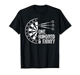 Dart T-Shirt - One Hundred And Eighty 180 Darts Dartpfeil