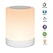 Produktbild Pouybie Nachttischlampe mit Bluetooth Lautsprecher mit 7 Farbwechseln Tragbar Dimmbarer Smart Touch LED Nachtlicht Muisc Player