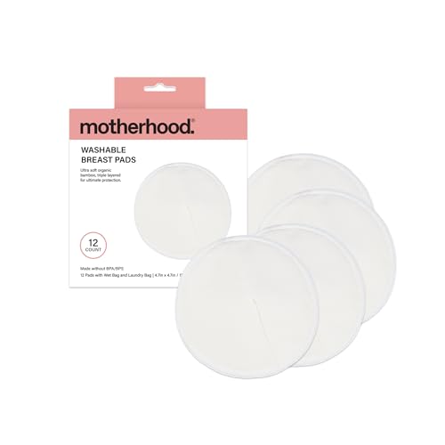 Motherhood Maternity Washable Nursing Pads – Reusable Bamboo Brea...