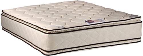 DS Solutions USA Coil Comfort Two-Sided Pillow Top Twin Size Mattress Only - Sleep System with Enhanced Cushion Support, Fully Assembled, Great for Your Back, Longlasting Comfort