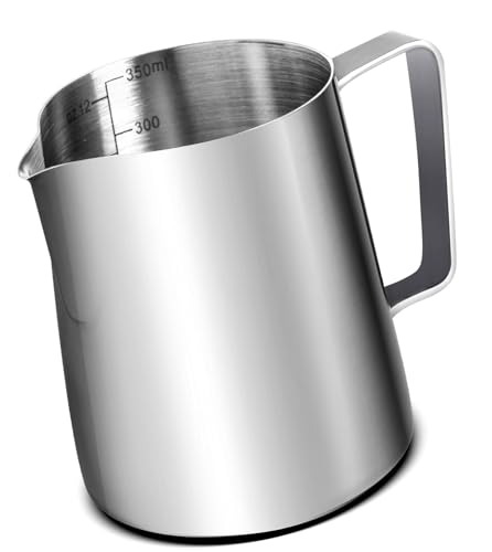 AMZCHEF 10oz Stainless Steel Milk Frother