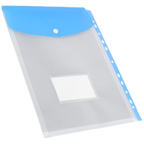 Carteras perforadas de plástico A4 con 11 agujeros expandibles para archivar documentos 4