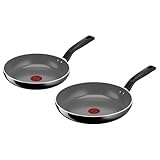 Lagostina Goccia Set 2 Padelle 24/28 cm, Rivestimento in Ceramica Antiaderente, Scorrevolezza Ottimale, Pulizia Facile, Thermo-Signal, Sicura, Compatibile con Induzione