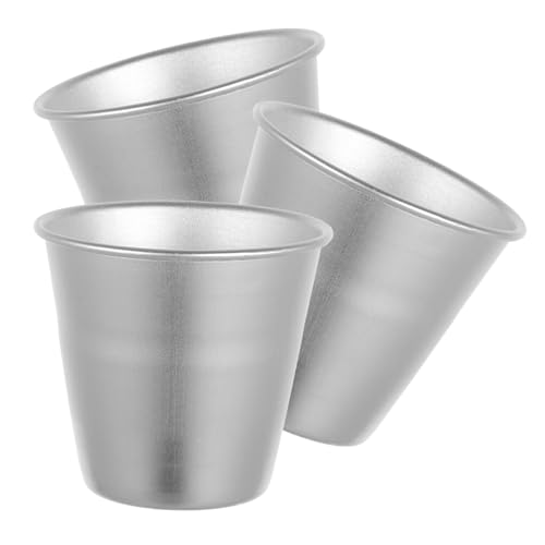 Ciieeo 3pcs Aluminum Alloy Round Baking Molds Non-Stick Cake Pans for DIY Pastry Desserts Baking Tools with Coating Surface