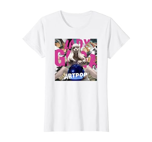 Ufficiale Lady Gaga Artpop Maglietta, Donna, Bianco, M