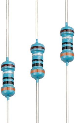 100pcs 3 ohm Resistor 1/4w (0.25 Watt) ±1% Tolerance Metal Film Fixed Resistor, Multiple Values of Resistance Optional