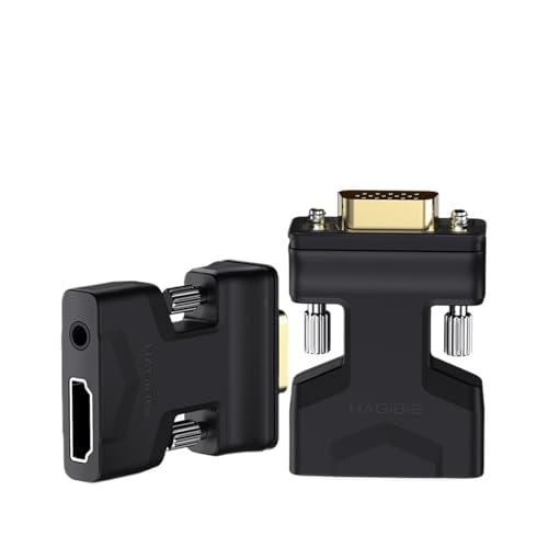 Hagibis HDMI�Ή��A�_�v�^�i�I�[�f�B�I�|�[�g�t���j3.5mm���X�r�f�I�R���o�[�^�iPS/4 PC TV Box ���j�^�[�v���W�F�N�^�[�p�j