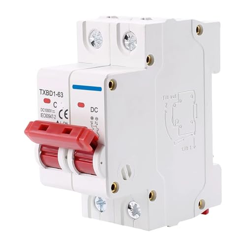 Disjoncteur miniature CC 1000V 63A interrupteur magnétothermique photovoltaïque