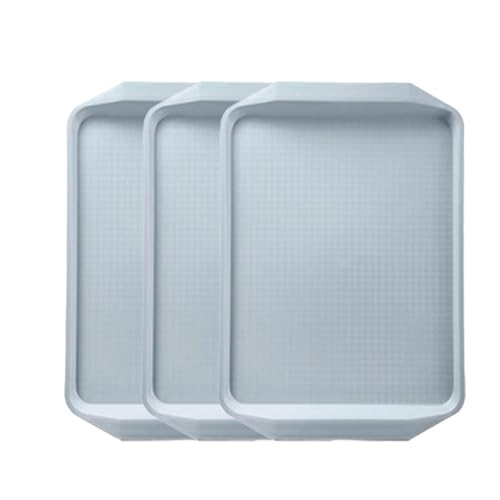 Bandeja de plástico para garaje y alfombrilla para botas de entrada azul 2