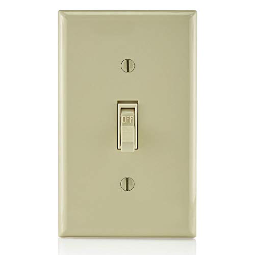 Leviton M25-1451-2IM 10-Pack Quiet Single Pole Switch, Ivory, 10 Pack - Image 3