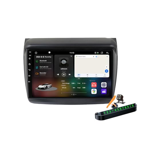 Autoradio GPS 9 Pouces pour L200 Triton 2006-2016 Idéal pour les Longs Trajets en Famille
