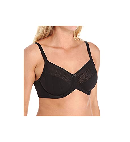 Lilyette womens Enchantment Lace Minimizer Underwire Bra, Black/Latte, 34G