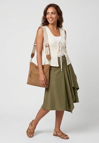 Bandolera SFY Christy 16970, bolso de mano para mujer en color liso atemporal 2