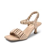 DREAM PAIRS Kitten Heels for Women Comfortable Low Heels Sandals Suqare Open Toe Cute Wedding Party Evening Prom Dance Strap Dress Pump Sandals Shoes