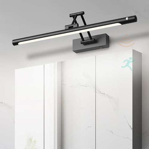 Lámpara de espejo impermeable que evita caídas en el baño oscuro gracias al sensor LED