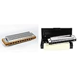 Produkt 1: 20 Stimmzungen Hohner HOM1896017 Marine Band Classic in C Mundharmonika & Cascha Blues Mundharmonika C-Dur Anfänger u. Fortgeschrittene I Hochwertige 10-Loch diatonische Harmonika hervorragender Klang