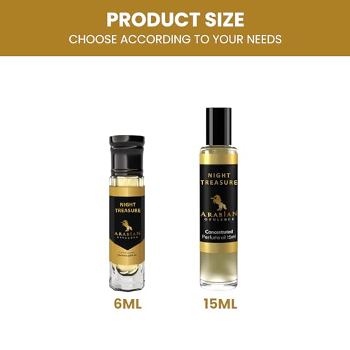 Arabian Opulence FR183 NIGHT TREASURE Roll-on Perfume Oil | Concentrated Fragrance Body Oil | Long Lasting Oil Based Perfume for Women | Travel Size Bottle Alcohol-Free (6ml) - Image 2