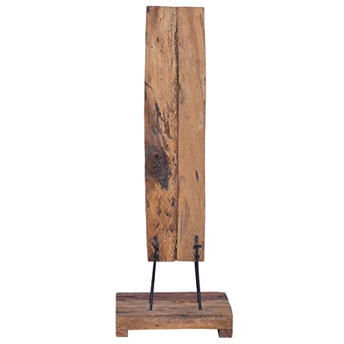Soporte para 6 botellas de vino en madera de teca sólida miniatura 4