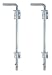 Produktbild Alberts 211035 Bodenschieber | feuerverzinkt | Bolzen-Ø 16 mm | 400 mm | Abstand Bolzen - Tor 30 mm | 2er Set