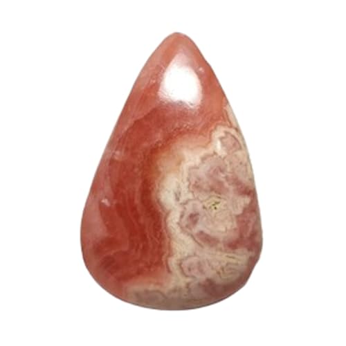 Rhodochrosite naturelle poire 26x17x6mm pour création de bijoux DIY
