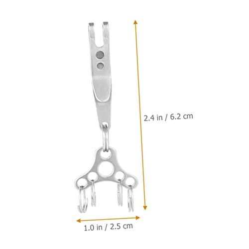 Porte-clés boucle d'escalade durable en acier inoxydable pur - 3