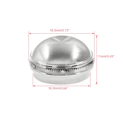 image for Bonsicoky Silver Flute Head Crown End Cap, Headjoint Screw Cap for Ins