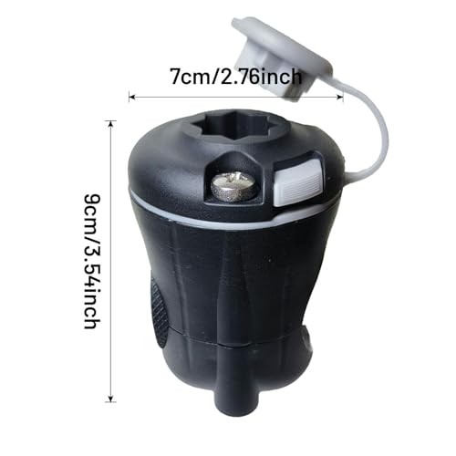 Poteau de pêche pour rail de kayak avec double embase à sangle ajustable 1,5" - 2
