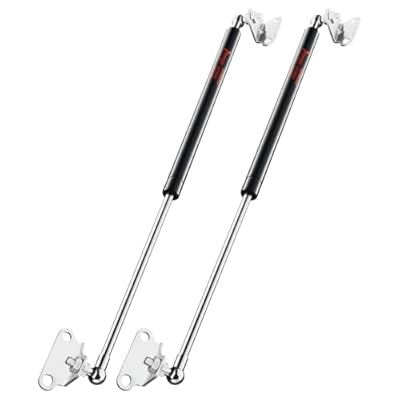 PAMAGOO 28 inch 180 lbs 801 N Gas Struts, 2pcs Heavy Duty Lid Shocks, 28" Springs with Mounting Brackets for RV Bed Door Floor Hatch Travel Trailer Door