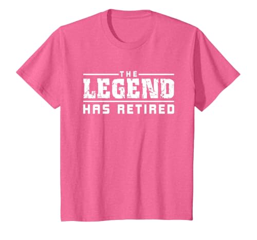 The Legend Has Retired Funny T-Shirt T-Shirt, Youth, Pink Heather, 2T