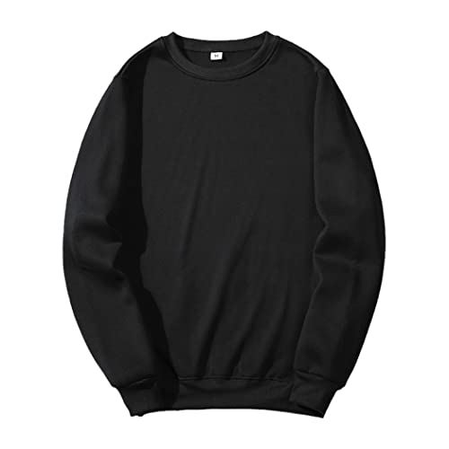 Sweat à Capuche Noir Manteau Homme Hip Hop Grande Taille L Polaire Chaud Uni pour Automne Printemps