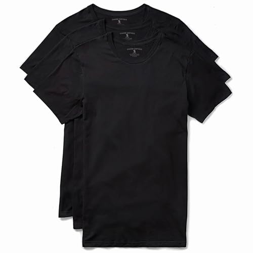 Trailblazer Slim Fit White and Black T-Shirts (3 Pack) Crewneck No Shrink Undershirts2