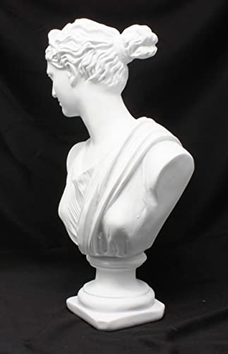 Good Buy Gifts Diana The Huntress Bust - Roman God Statue - 1Ft Height - White/Green Color (White) #TOP3