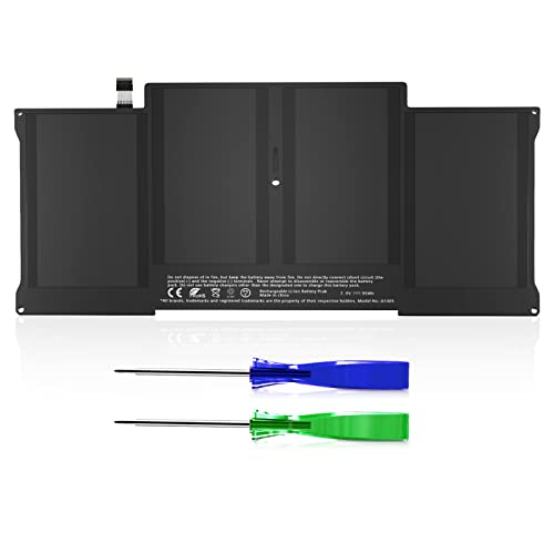 A1466 Battery for MacBook Air 13 inch, POWERWOO Replacement Laptop Battery A1496 A1405 A1377 A1369(Late 2010, Mid 2011, Mid 2012, Mid 2013, Early 2014, Early 2015, 2017) [7200mAh/55Wh/7.6V]