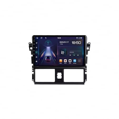 Pantalla Carplay para Toyota Yaris 2013-2016 con radio Bluetooth y cámara trasera