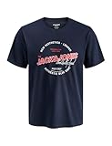 JACK & JONES Jjelogo SS Ss26 Sn T-Shirt � col Rond � 2 col, Sky Captain, L