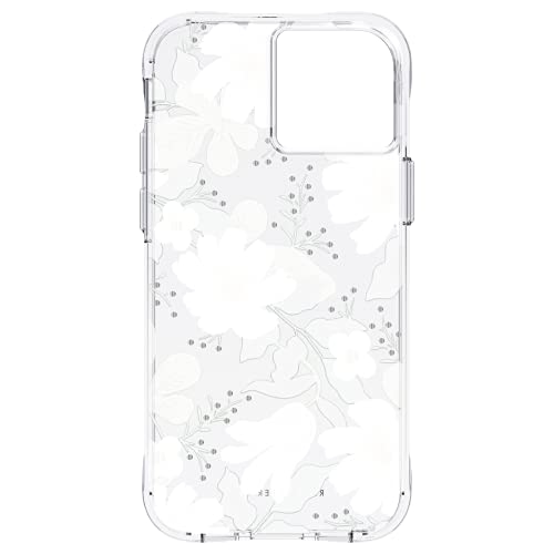 Image of Rifle Paper Co. iPhone 13 Mini Case - 10ft Drop Protection with Wireless Charging - Luxury Floral 5.4 inch Cute Case for iPhone 13 Mini - Slim Lightweight, Anti Scratch, Shock Absorbing Materials - Willow