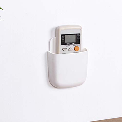 Caixa de armazenamento de controle remoto TOPBATHY com 3 peças, suporte de parede, suporte para carr