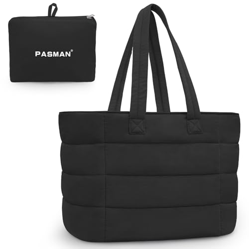 PASMAN Foldable Puffer Tote Bag